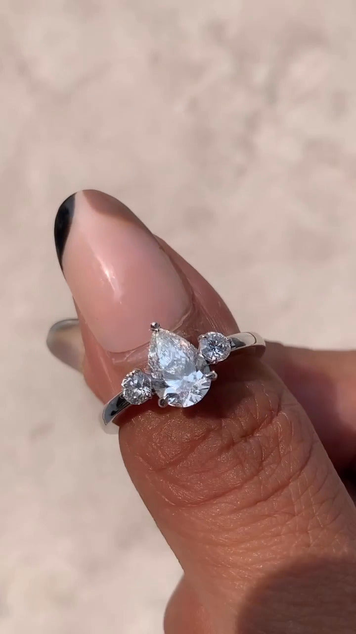 Moissanite Engagement Ring