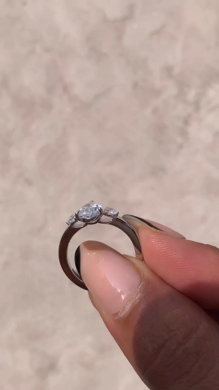 Three Stone Engagement Ring