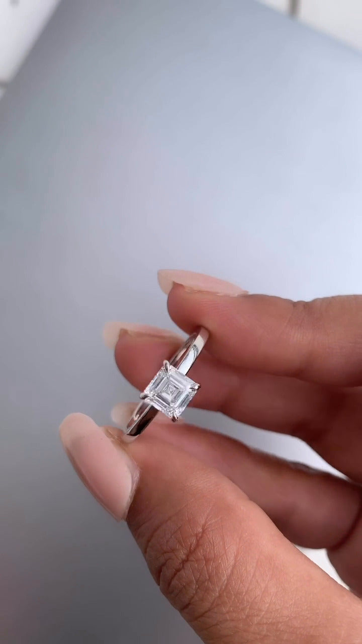Moissanite Engagement Ring