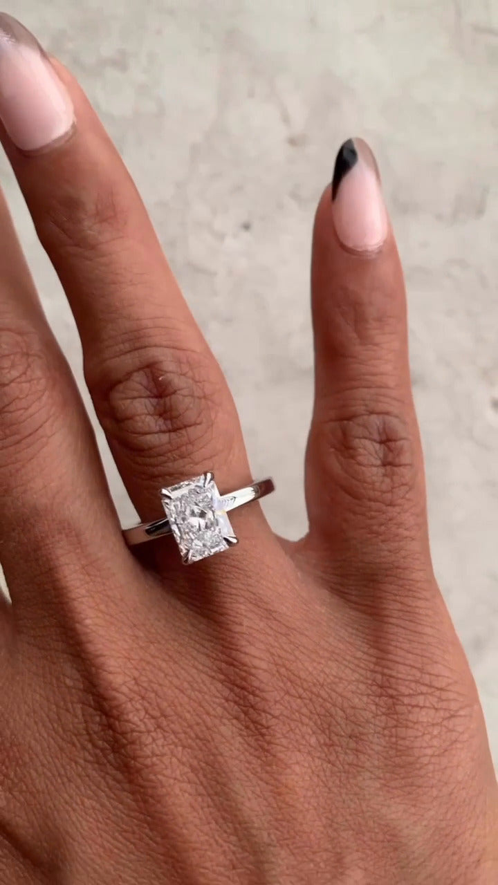 Moissanite Engagement Ring