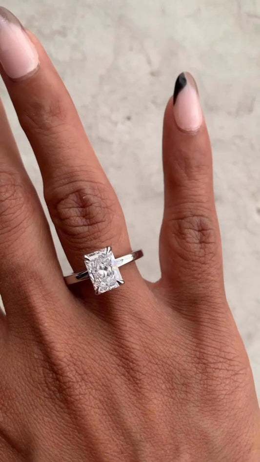 Moissanite Engagement Ring