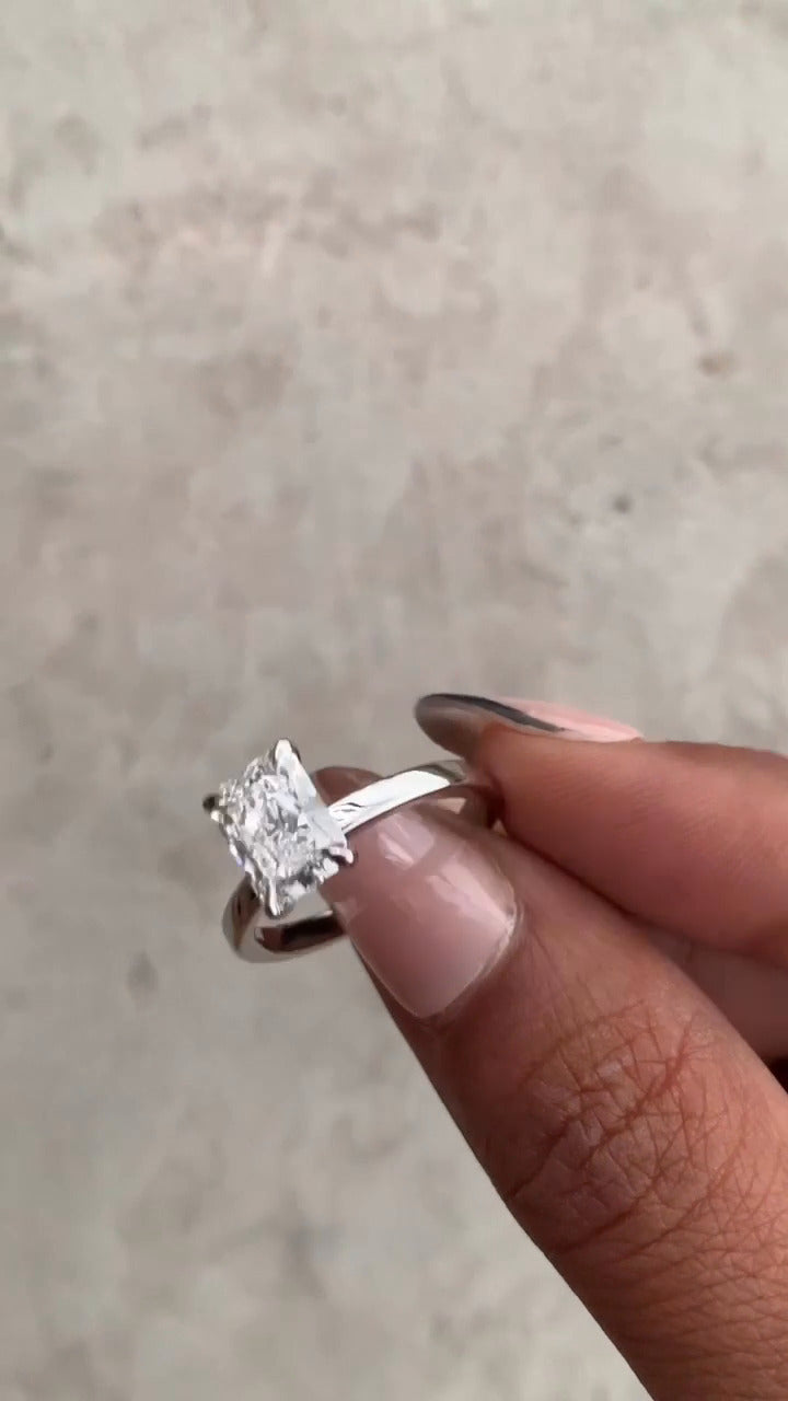 Moissanite Engagement Ring