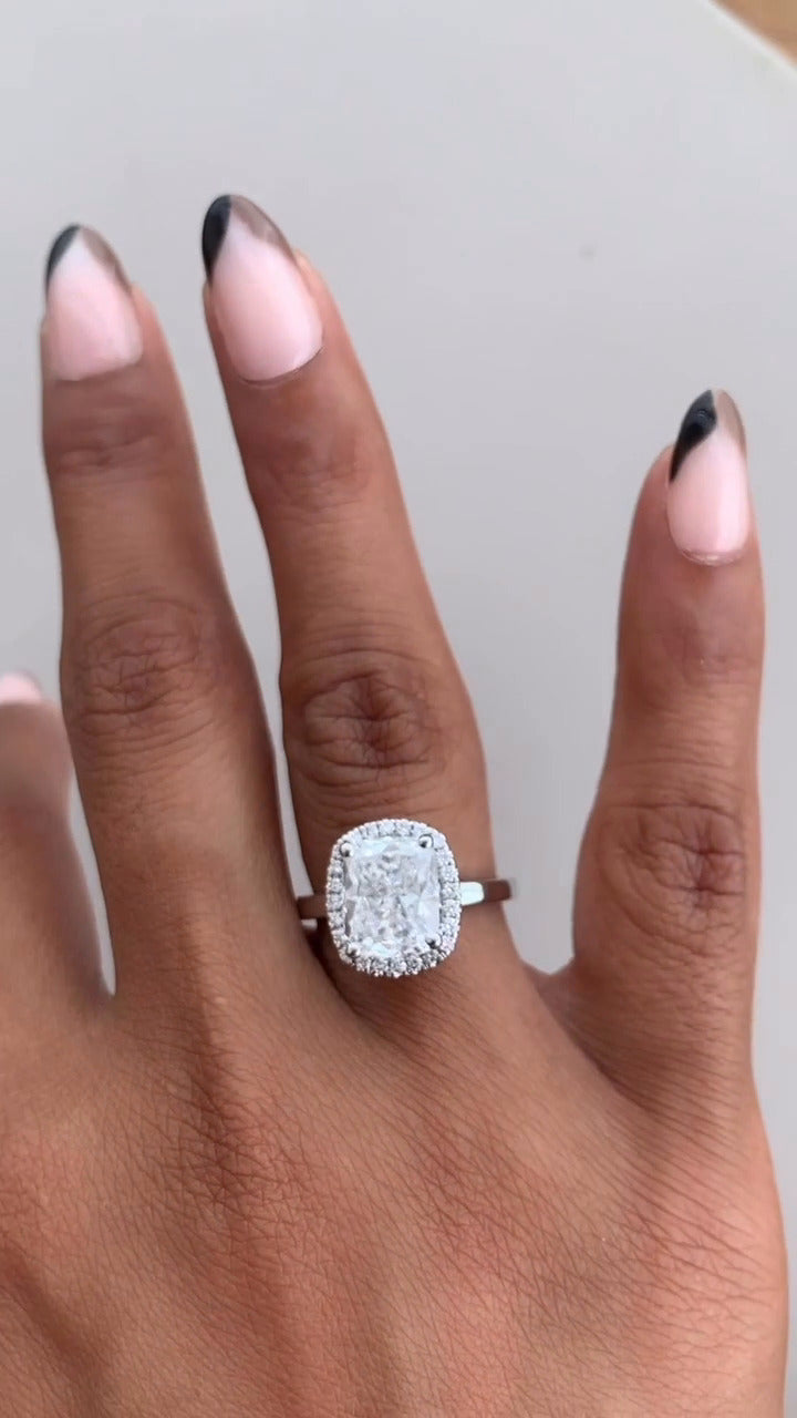 Moissanite Engagement Ring