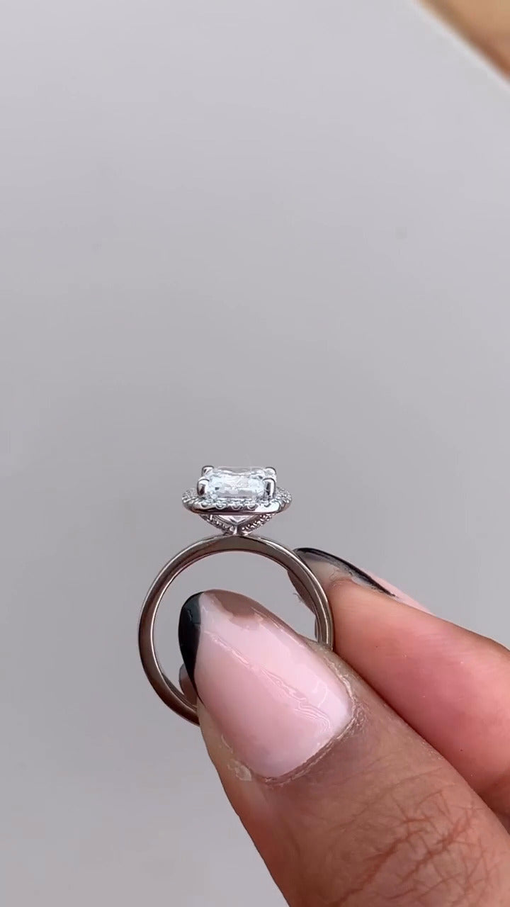 Cushion Halo Ring