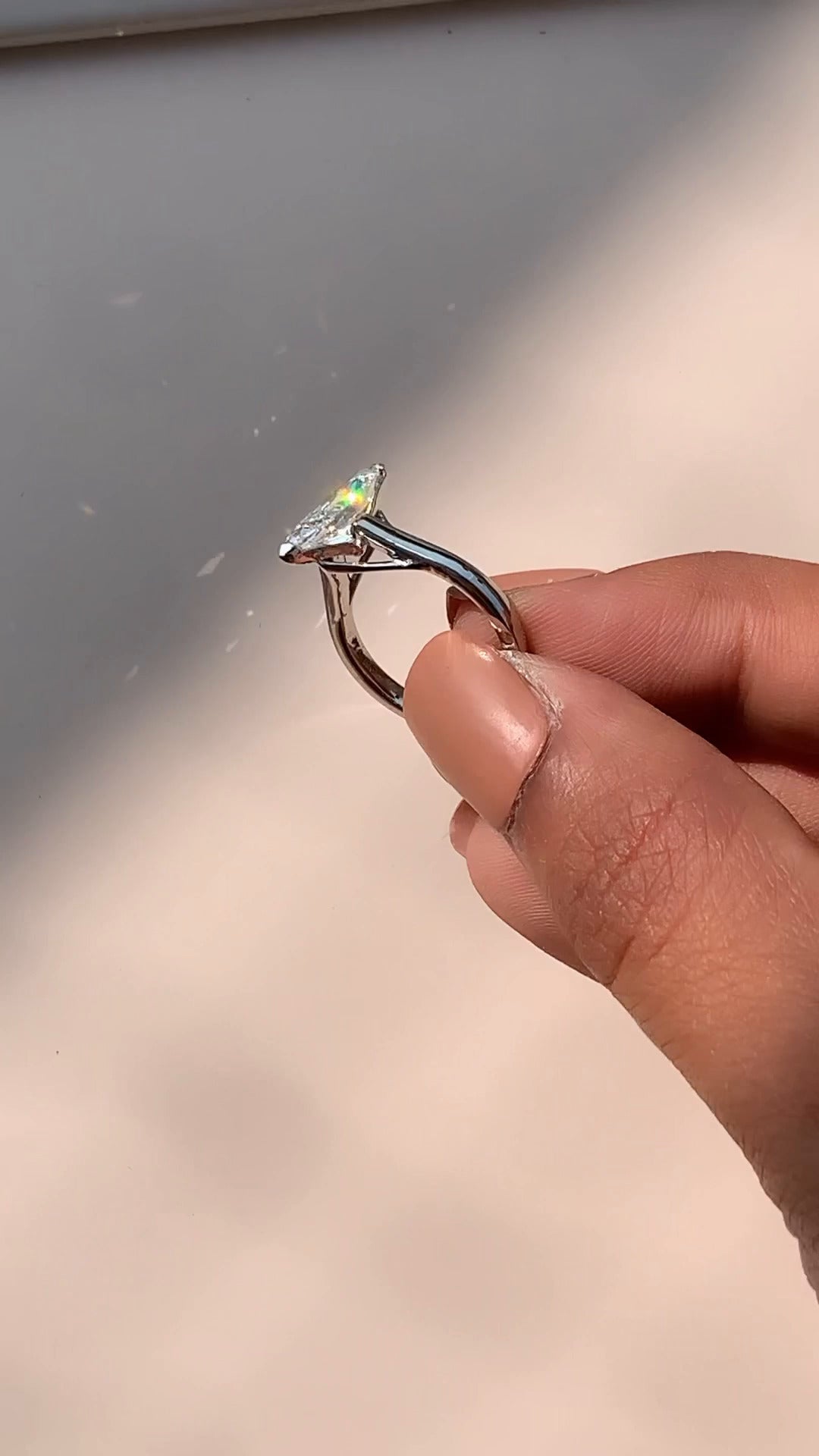 Moissanite Engagement Ring