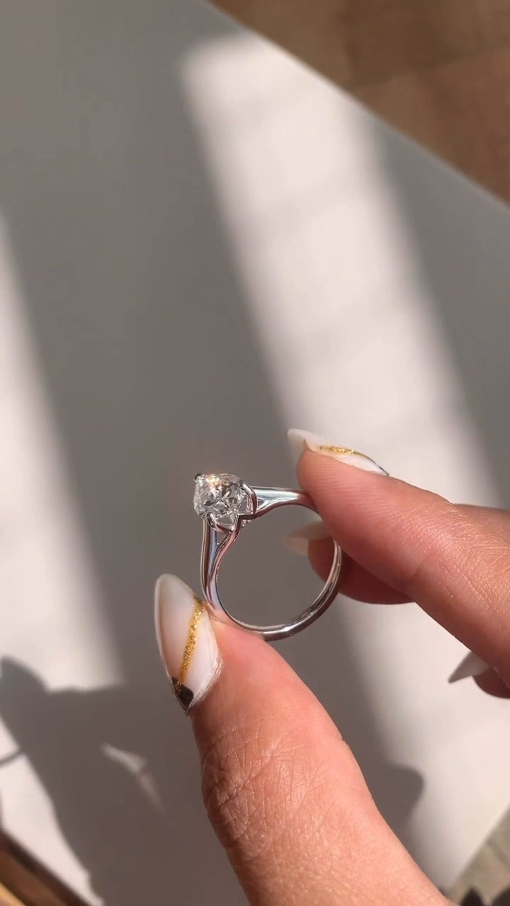 Pear Solitaire Engagement Ring