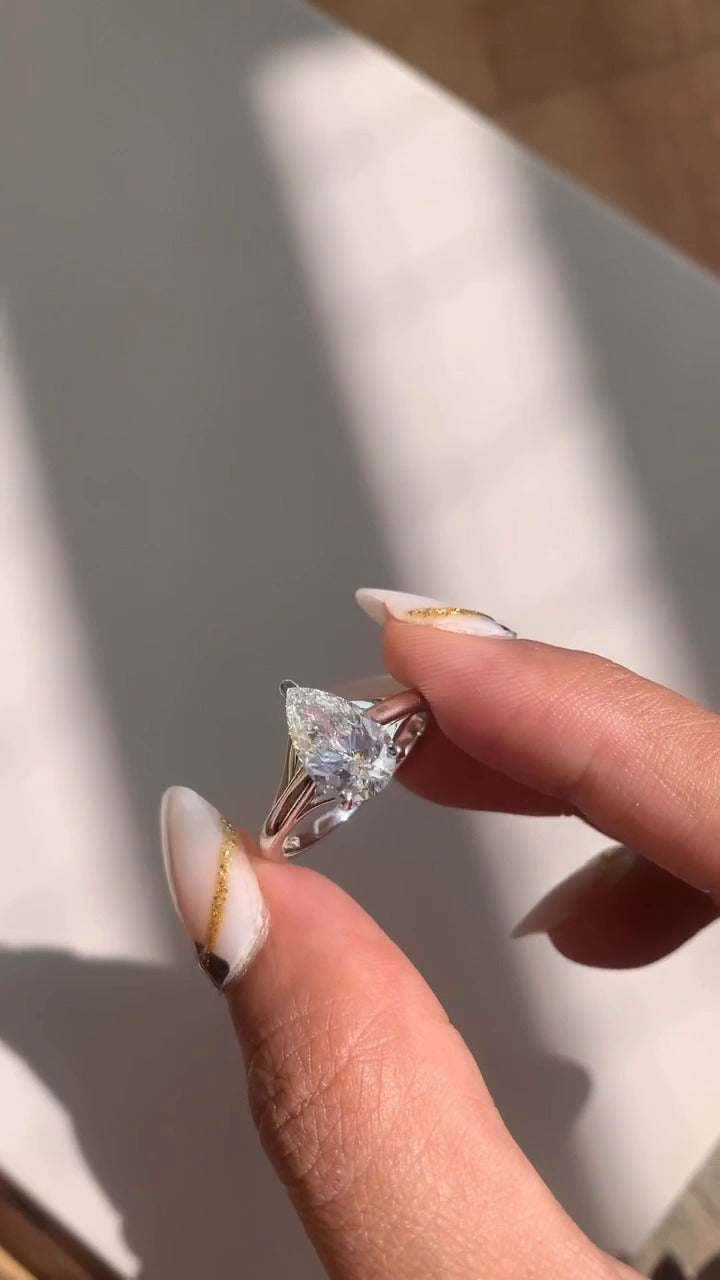 Lavinia Pear Engagement Ring
