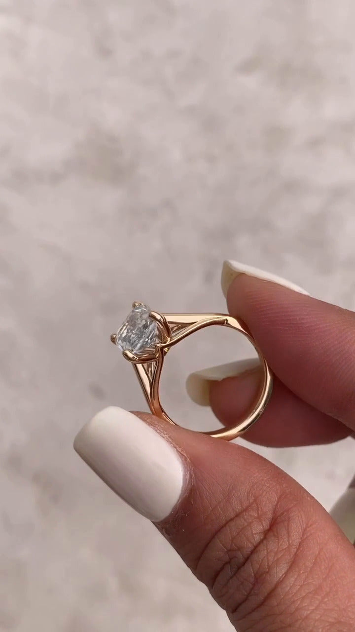 Moissanite Engagement Ring