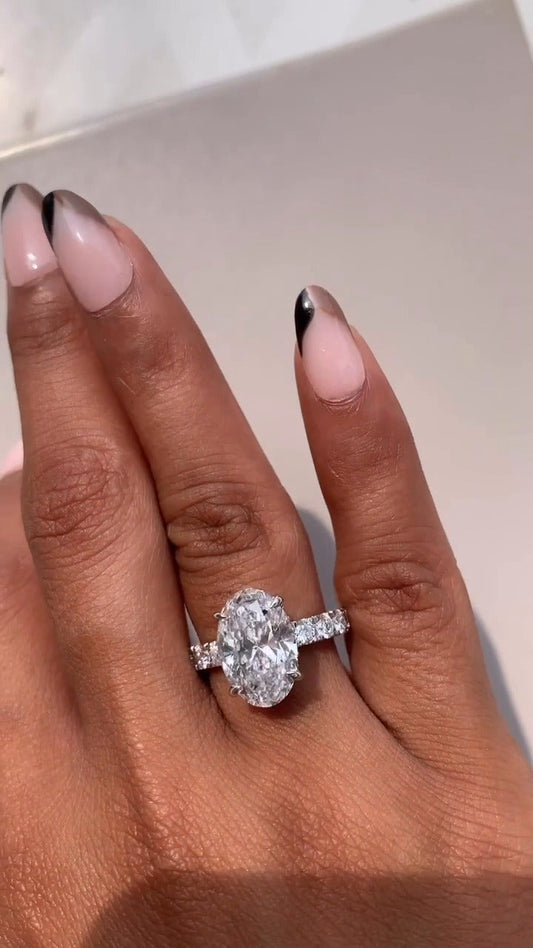 Moissanite Engagement Ring