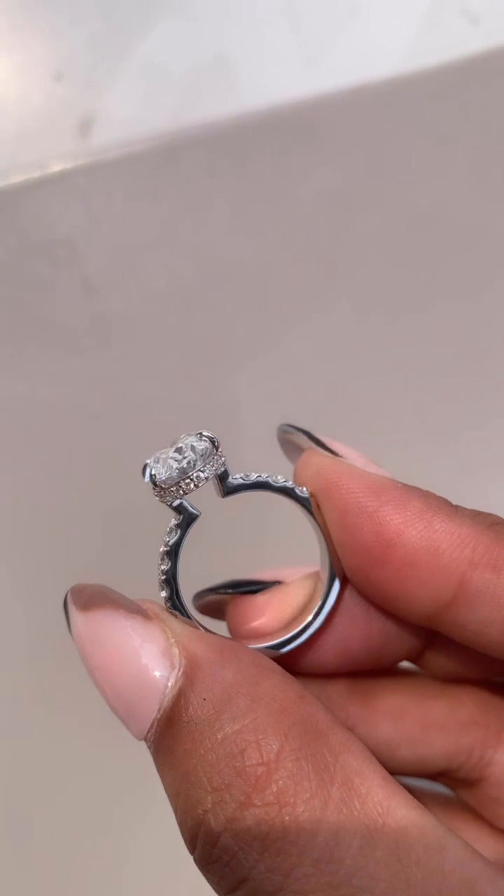 Moissanite Engagement Ring