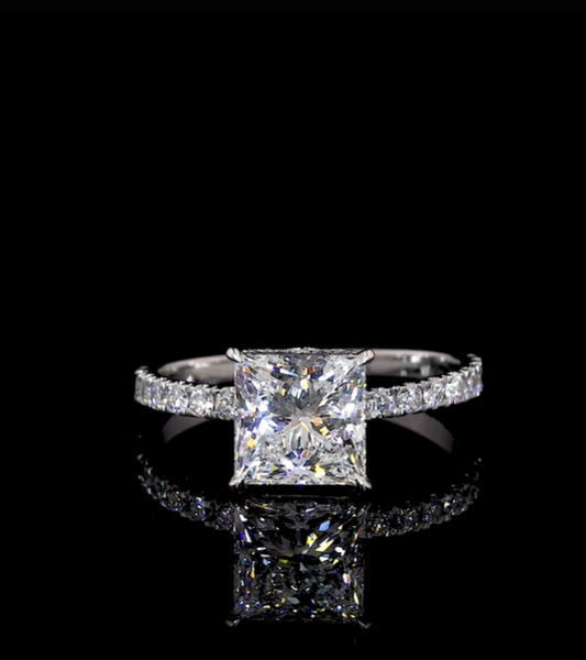 Moissanite Engagement Ring