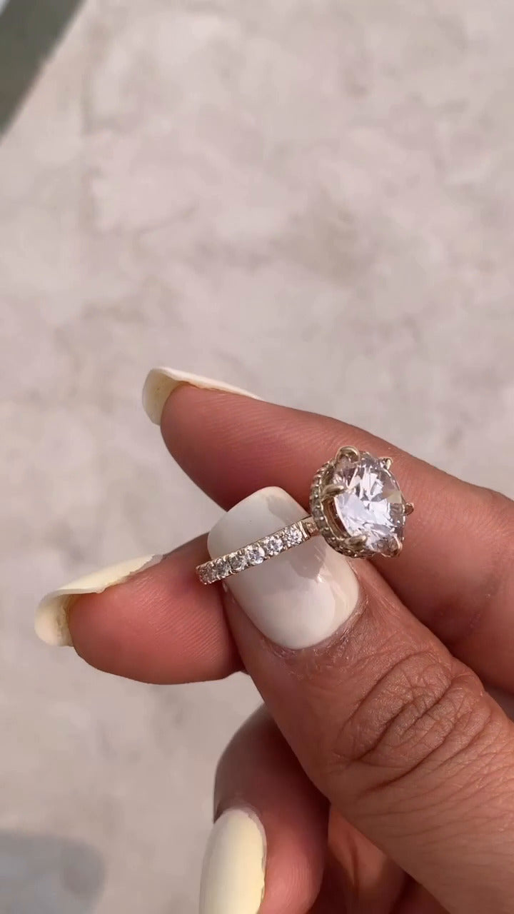 Hidden Halo Ring
