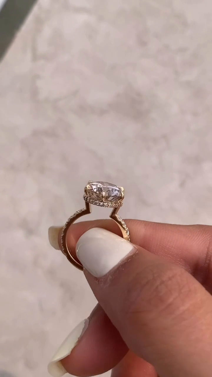 Moissanite Engagement Ring