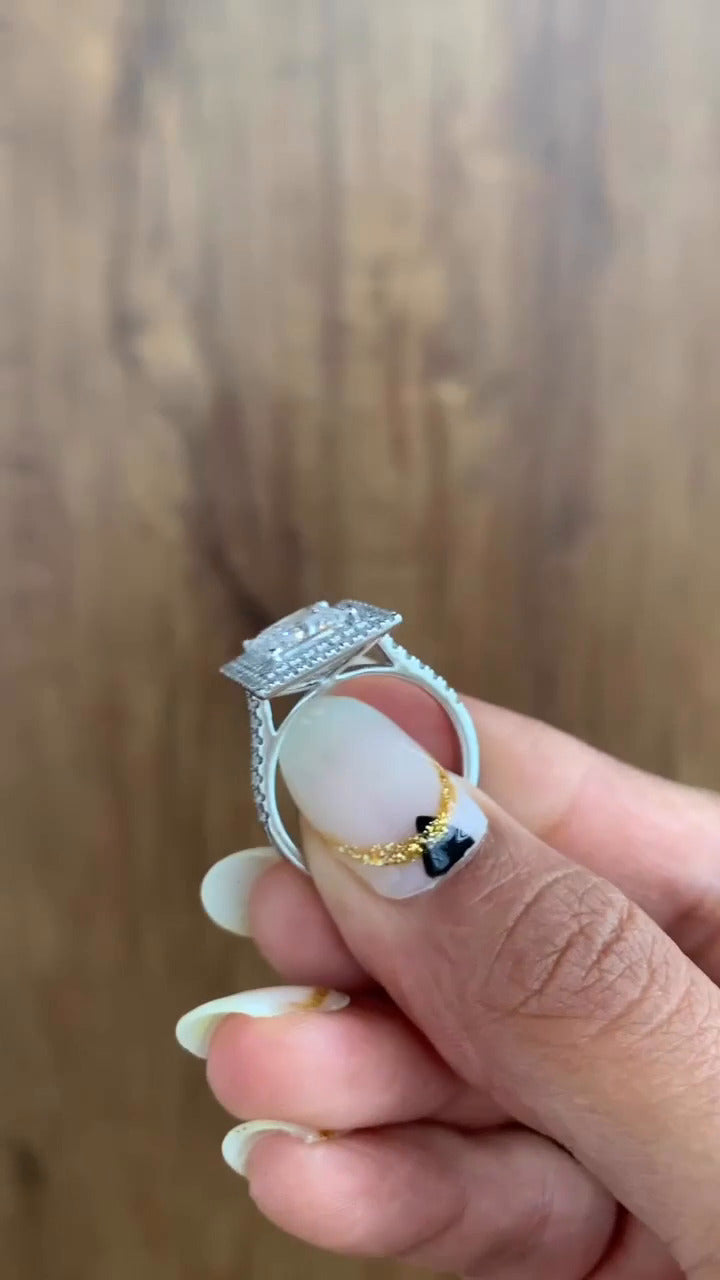 Moissanite Engagement Ring