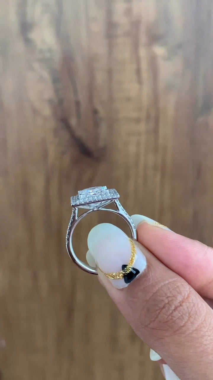 Moissanite Engagement Ring
