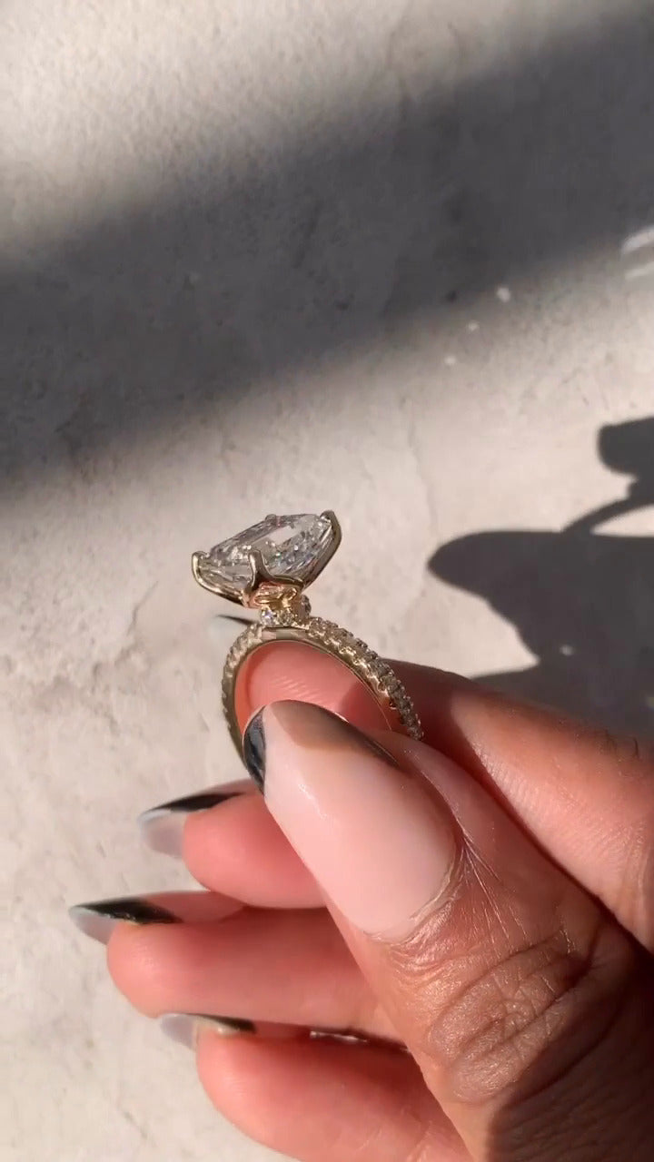 Unique Moissanite Ring