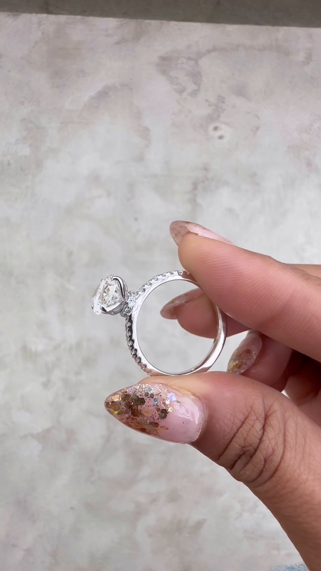 Oval Moissanite Ring