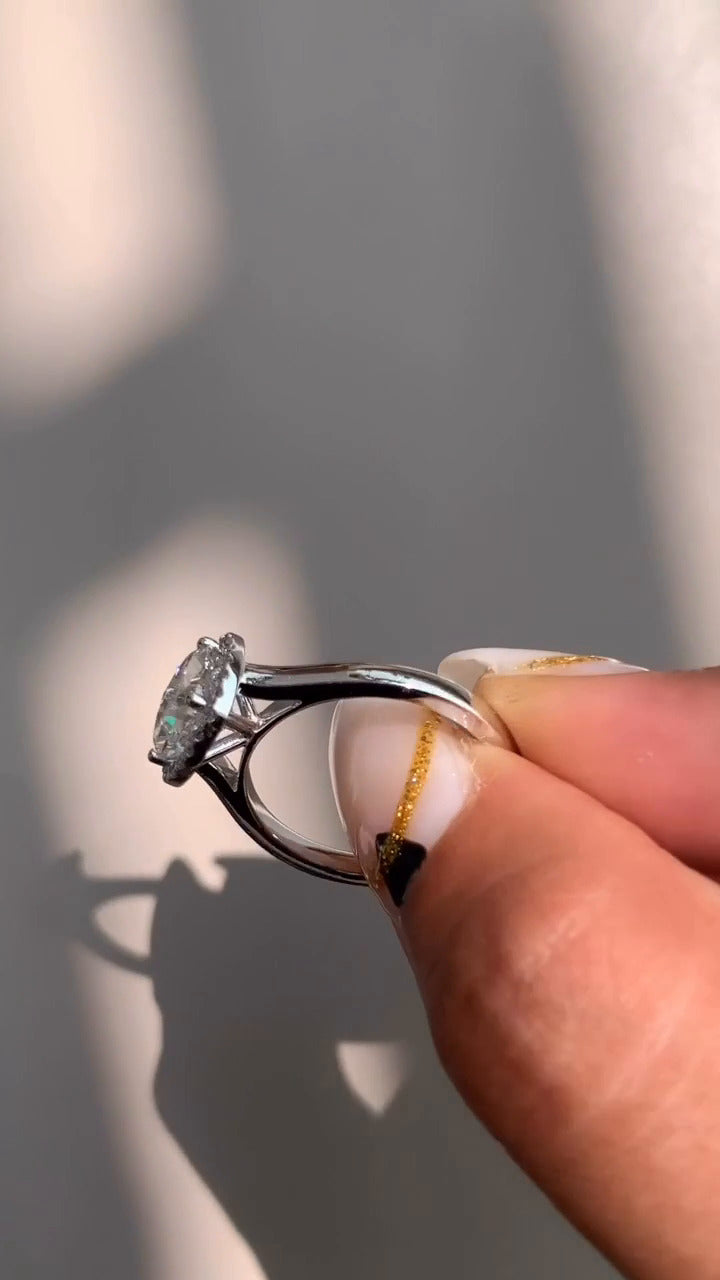 Moissanite Engagement Ring