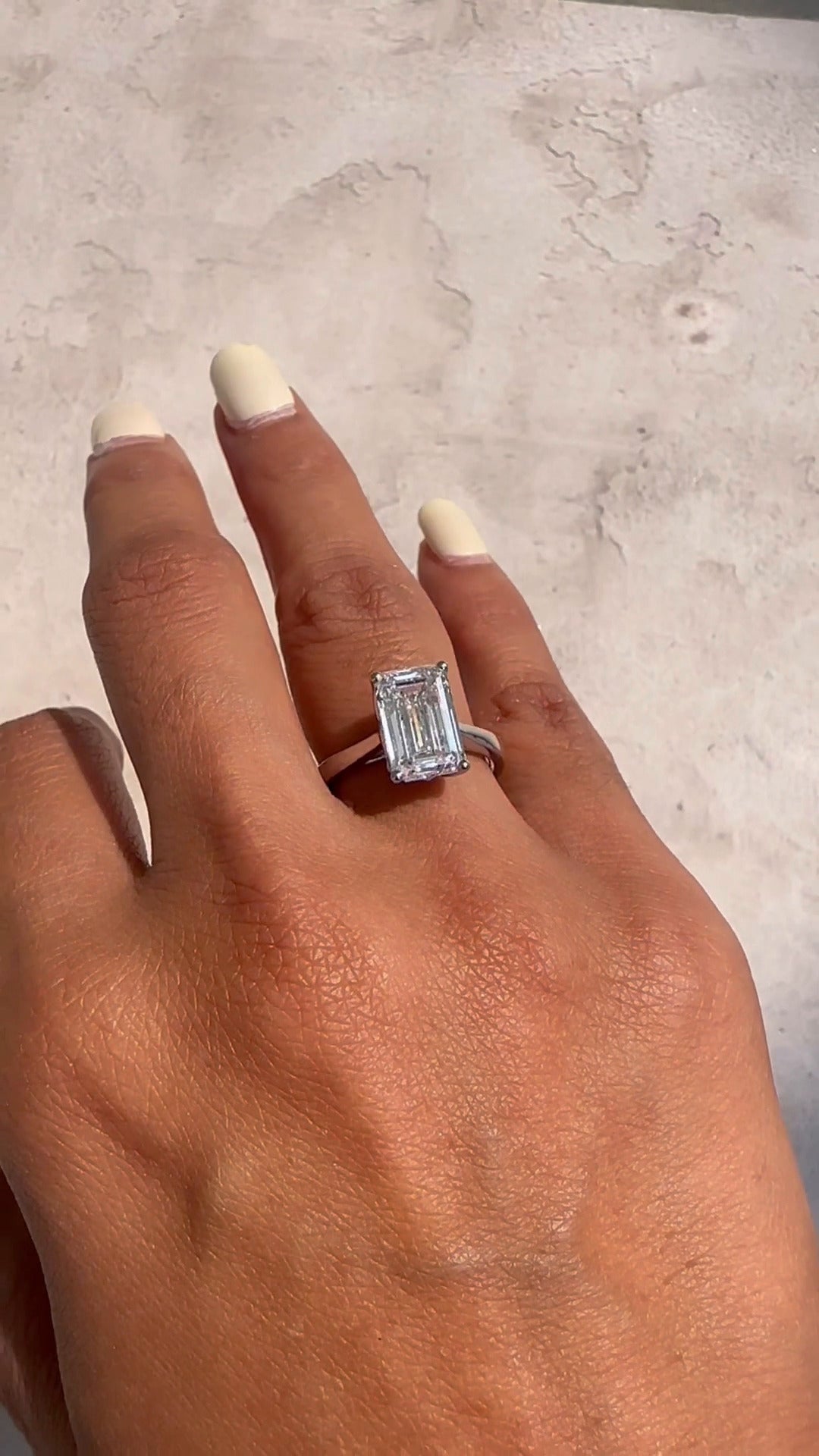 Solitaire Moissanite Ring