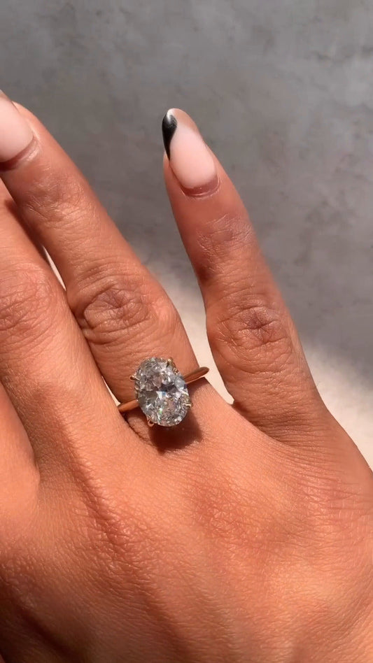Solitaire Moissanite Ring