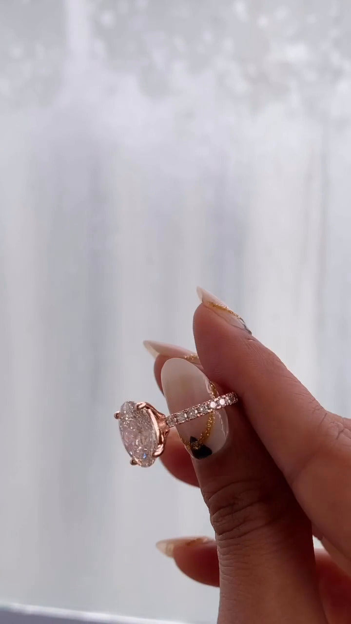 Maeve Oval Diamond Engagement Ring