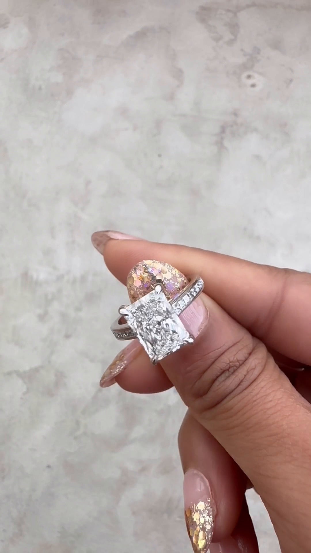 Radiant Moissanite Ring