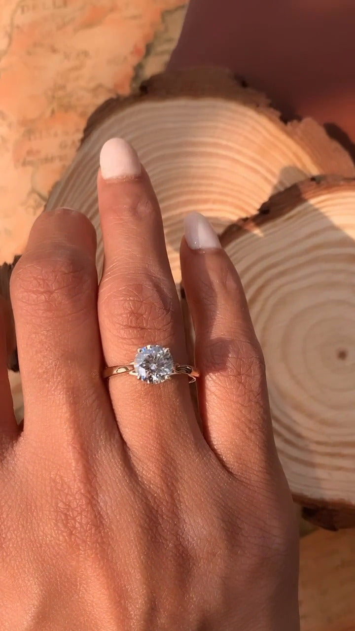 Moissanite Engagement Ring