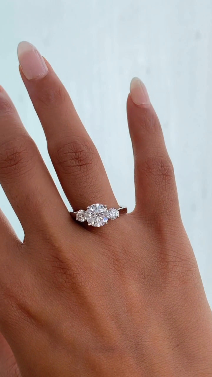 Three Stone Engagement Ring