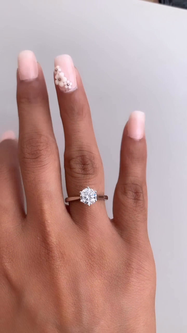 Moissanite Engagement Ring