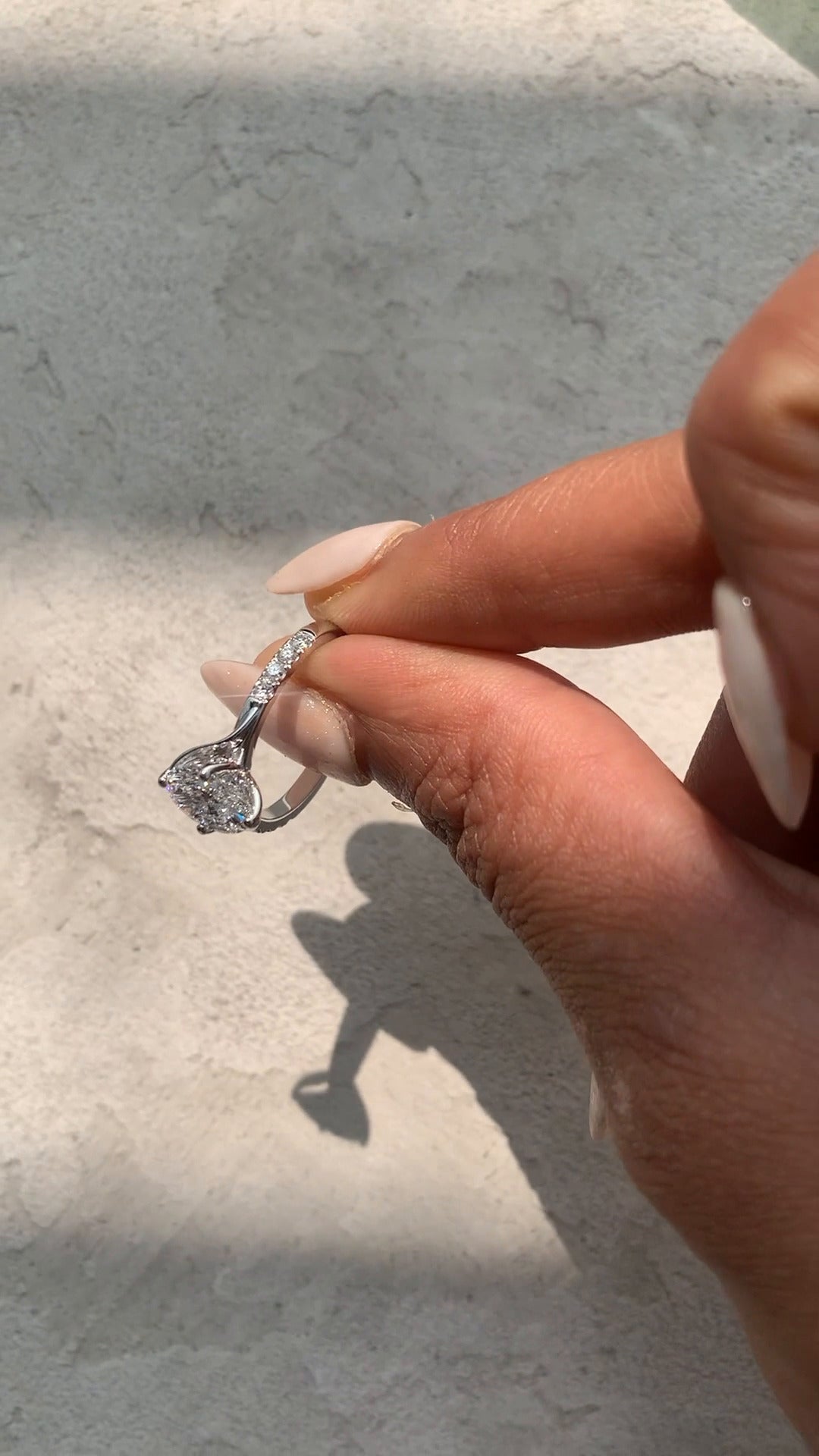 Moissanite Engagement Ring