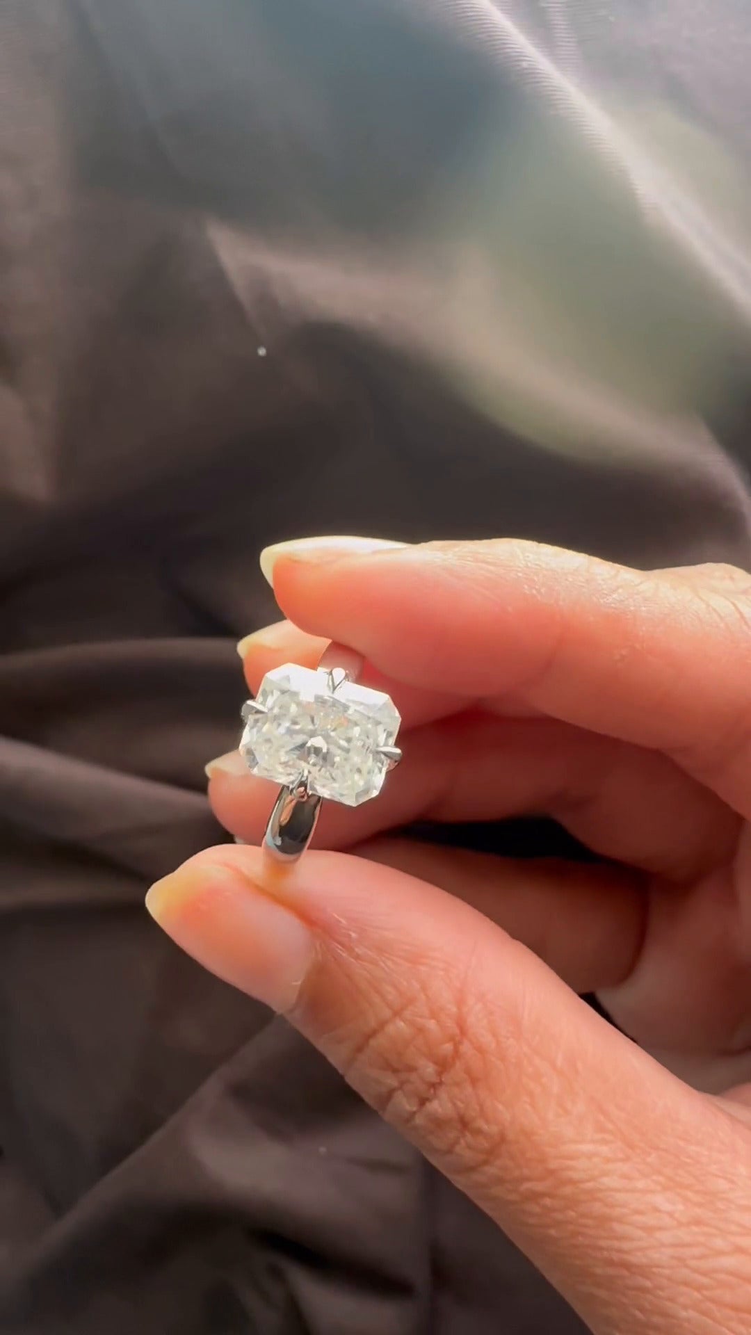 Moissanite Engagement Ring