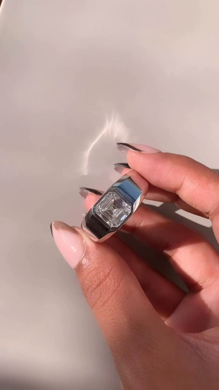 Bezel Engagement Ring