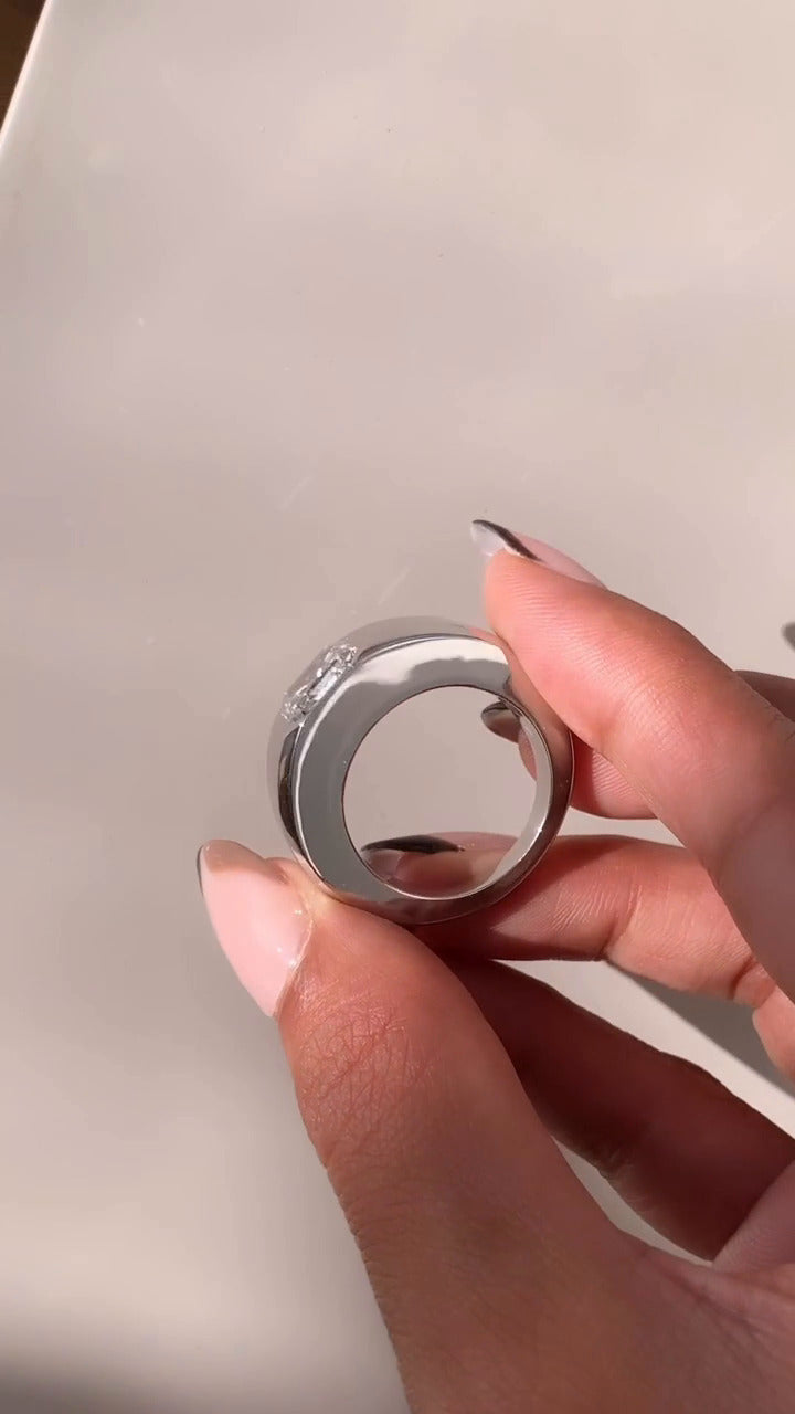 Asscher Engagement Ring