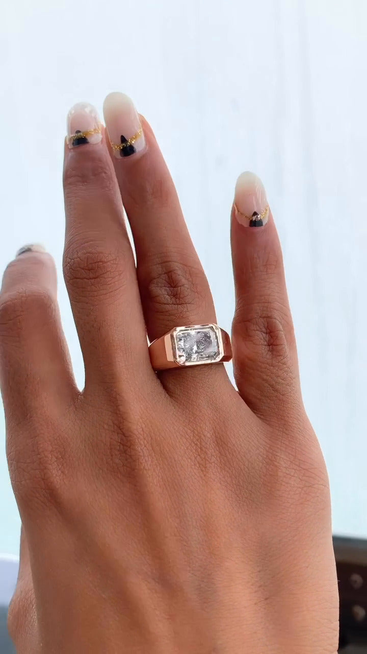 Noemi Radiant Moissanite Engagement Ring