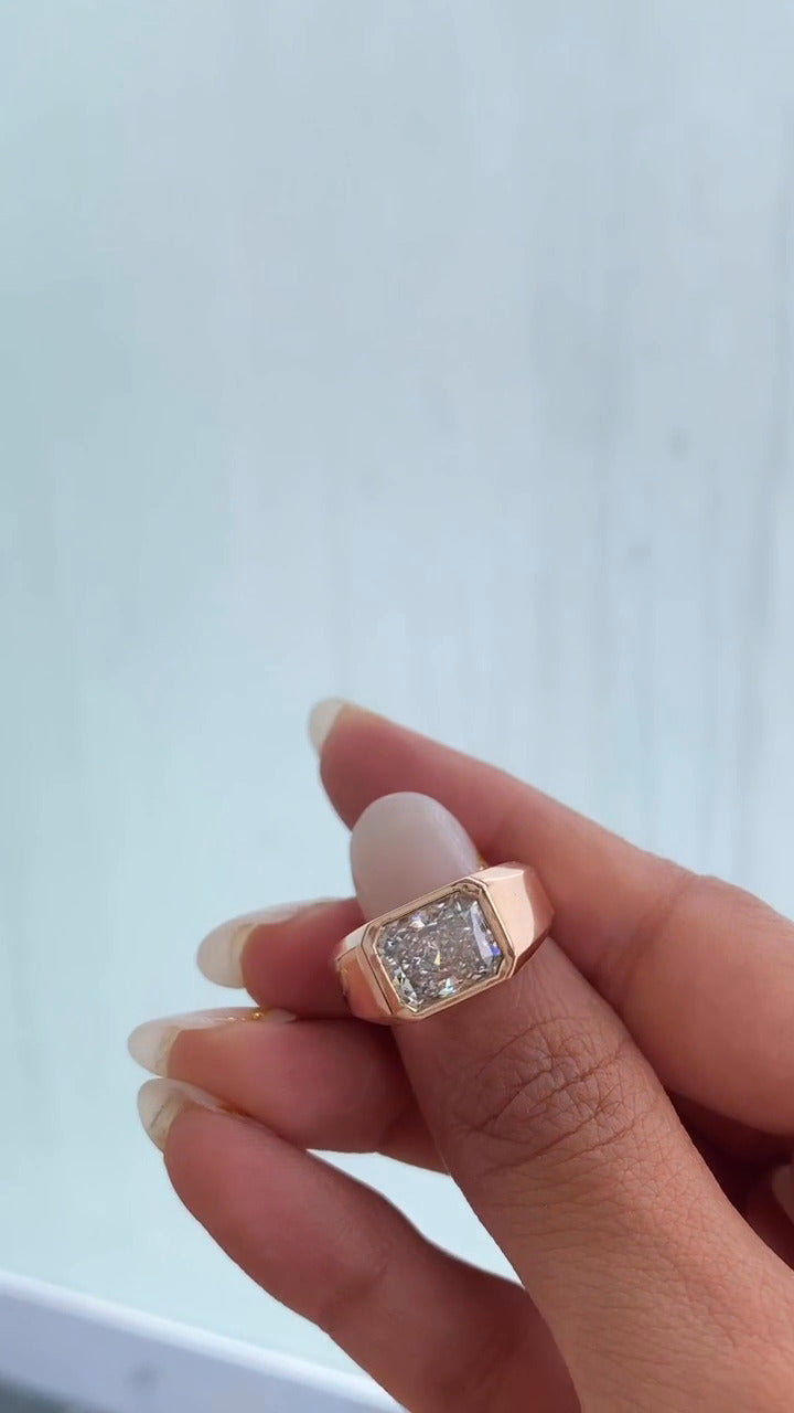 Bezel Engagement Ring