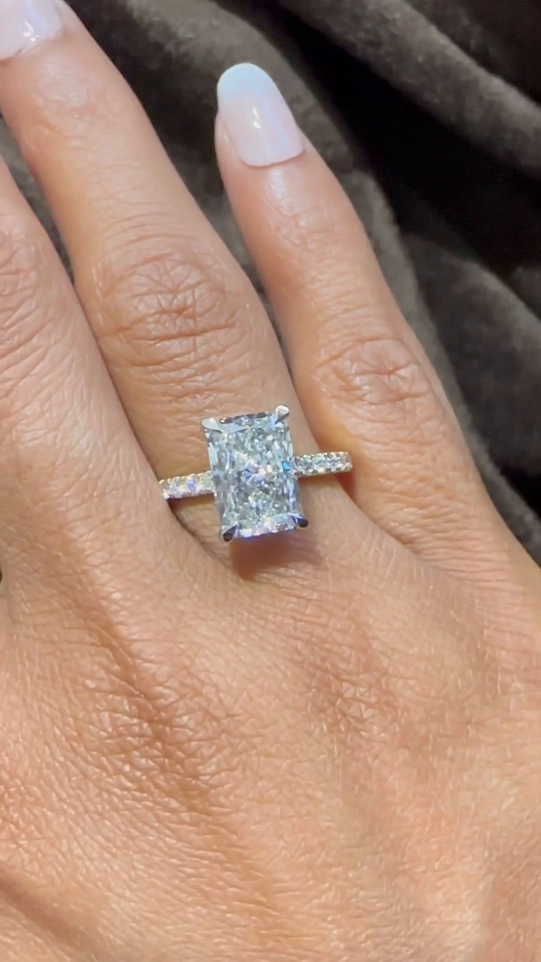 Norah Radiant Moissanite Engagement Ring