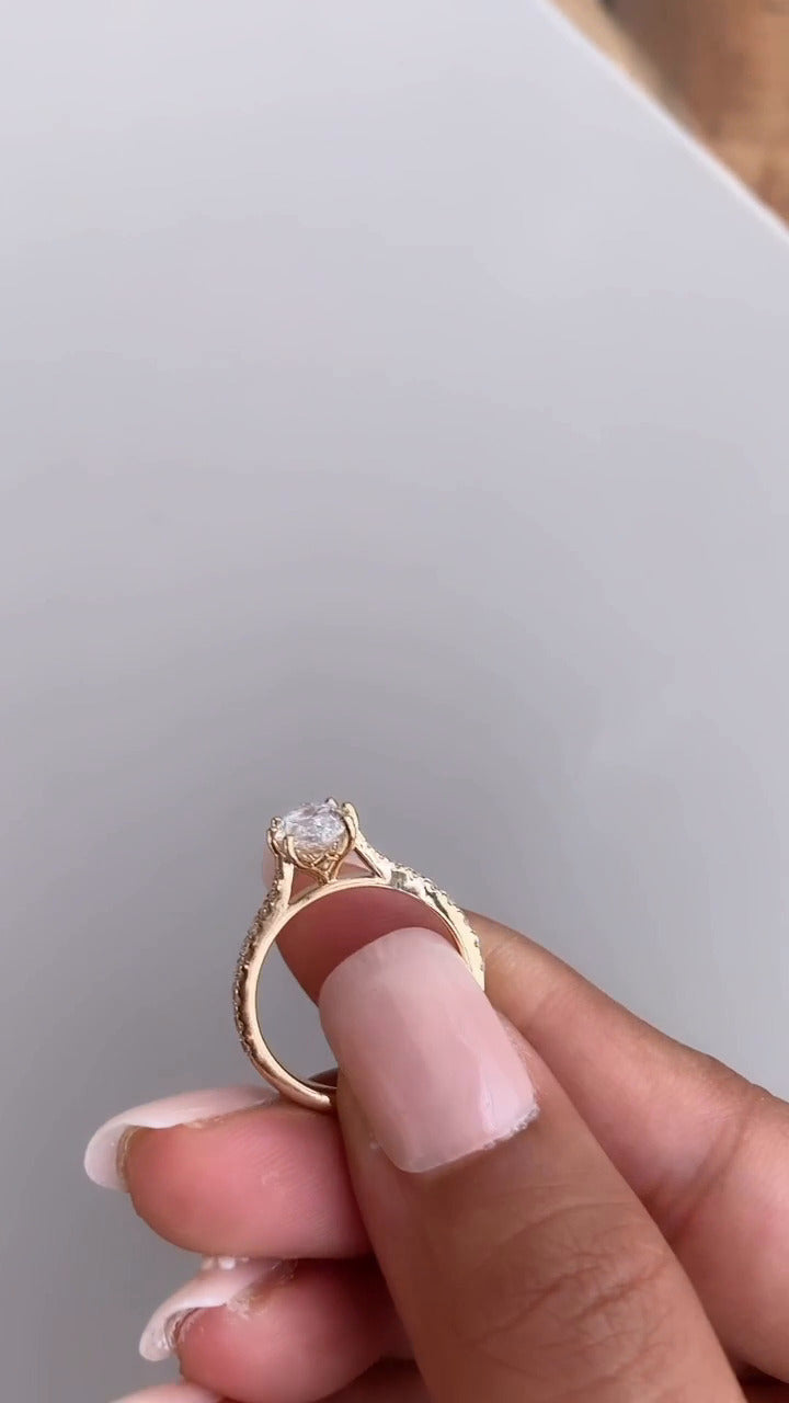Marquise Diamond Engagement Ring