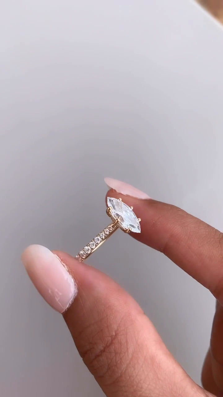 Moissanite Engagement Ring
