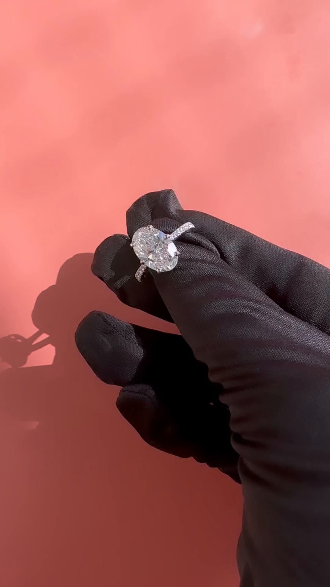 Oval Moissanite Ring