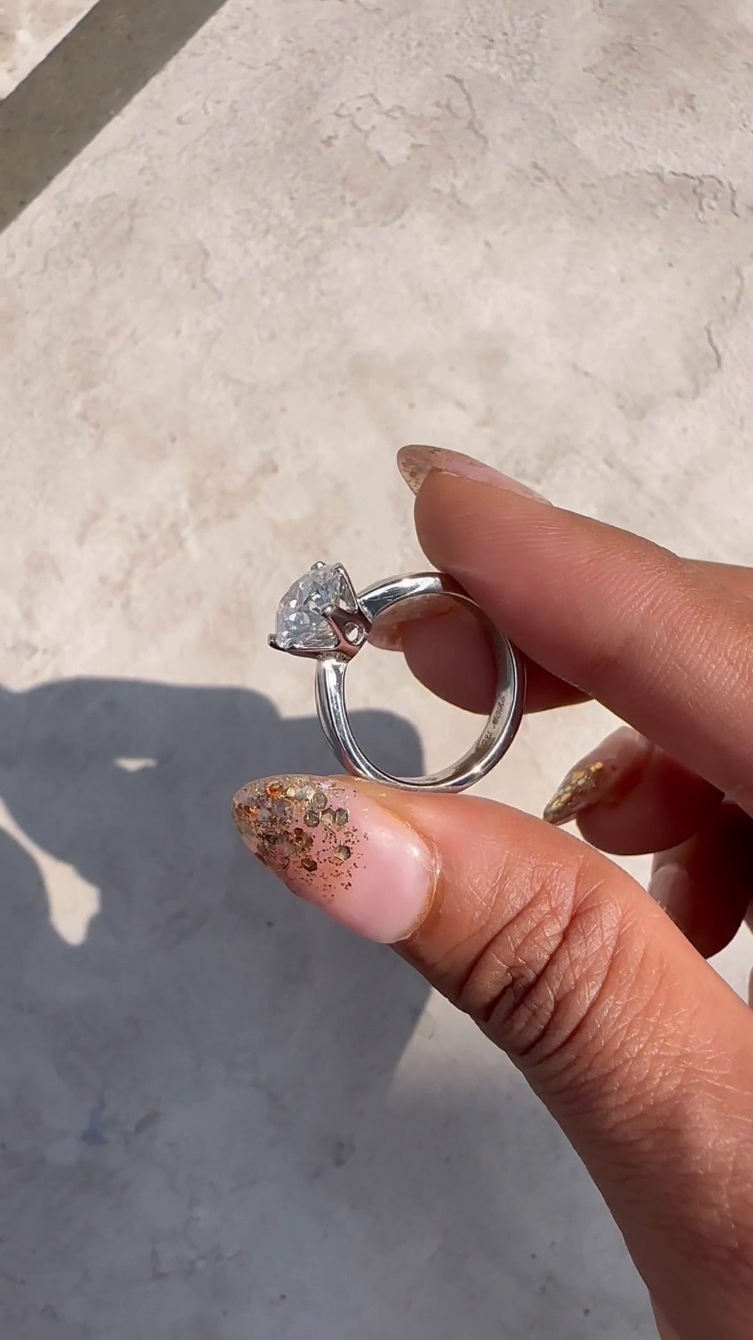 Solitaire Moissanite Ring