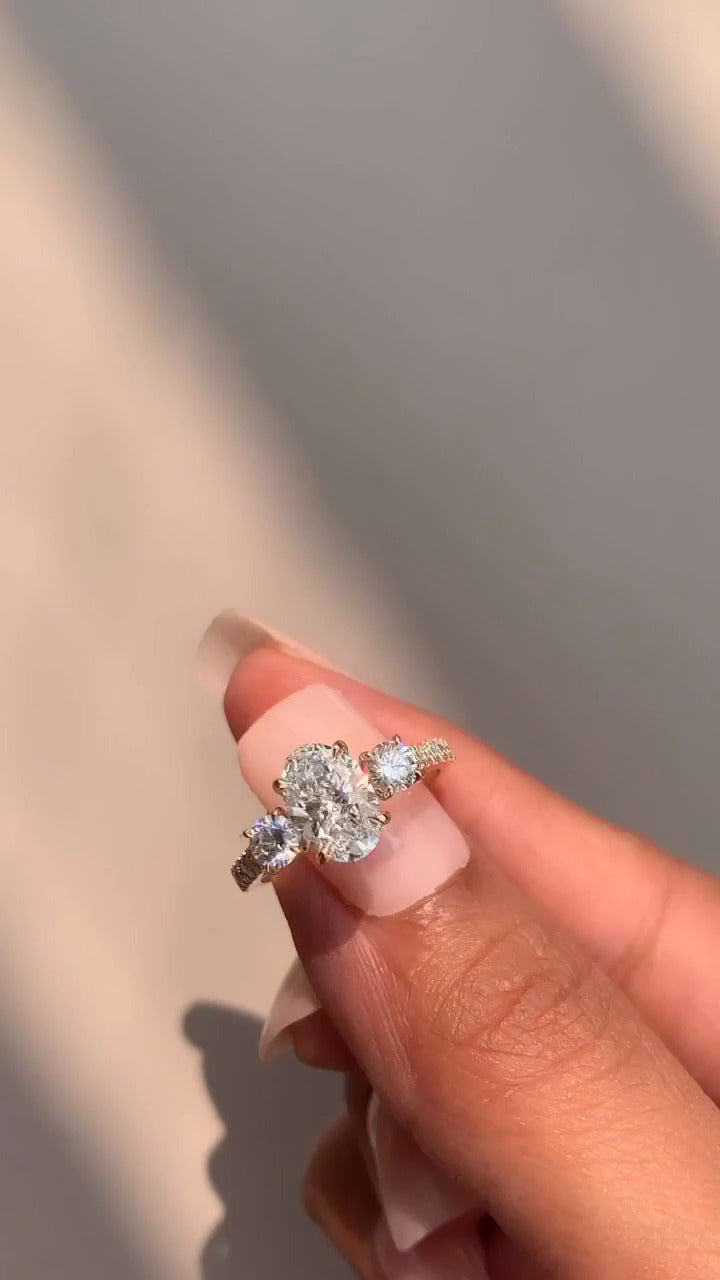 Three Stone Engagement Ring