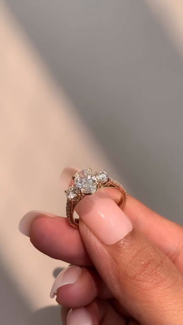 Three Stone Engagement Ring
