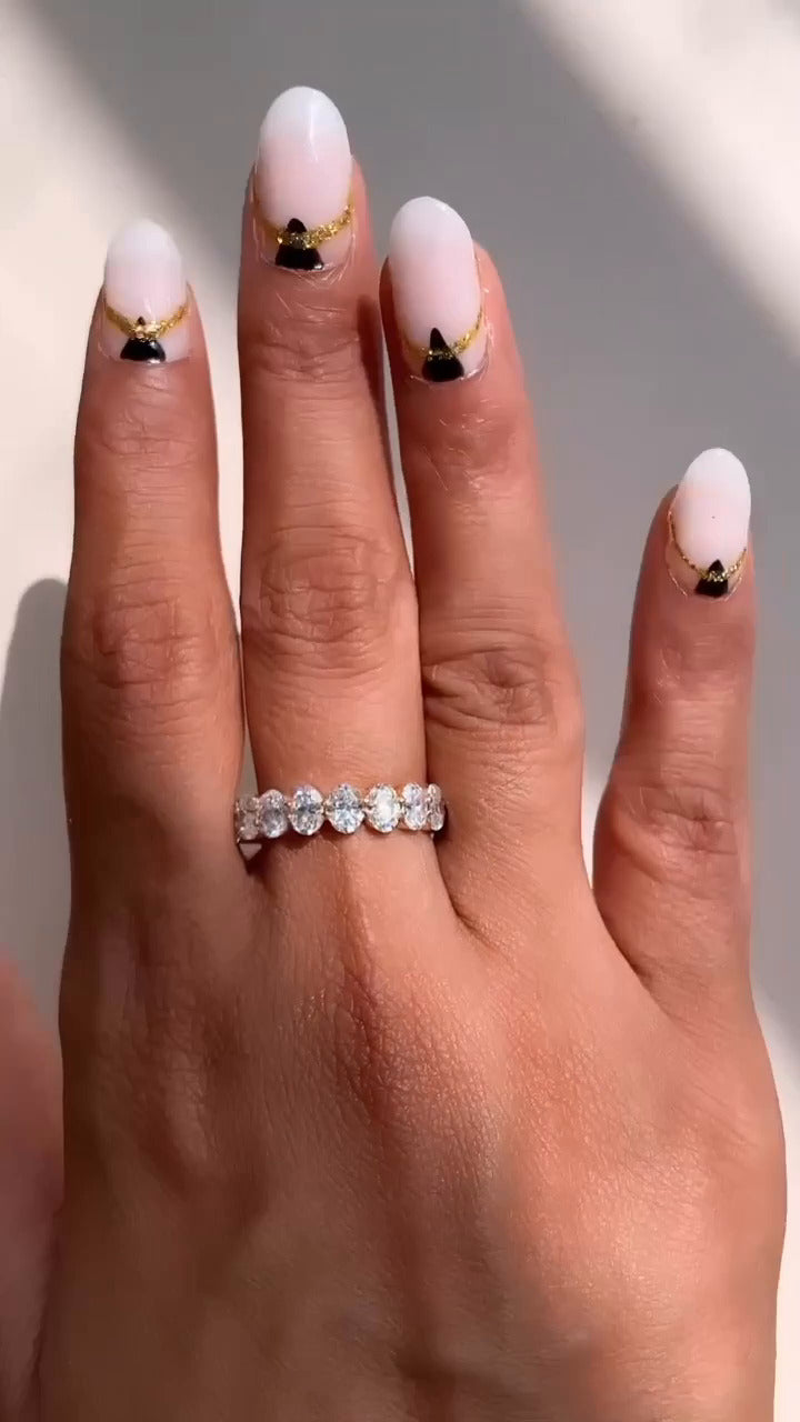 Oval Eternity Band