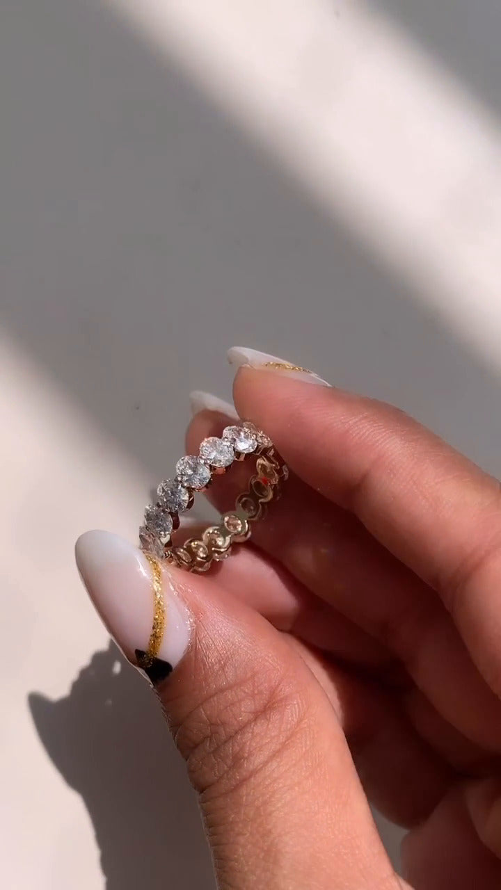 Moissanite Eternity Band