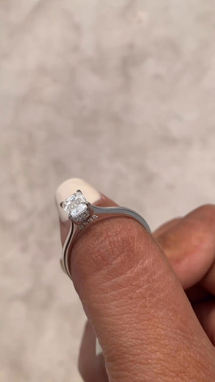 Pandora Emerald Hidden Halo Ring