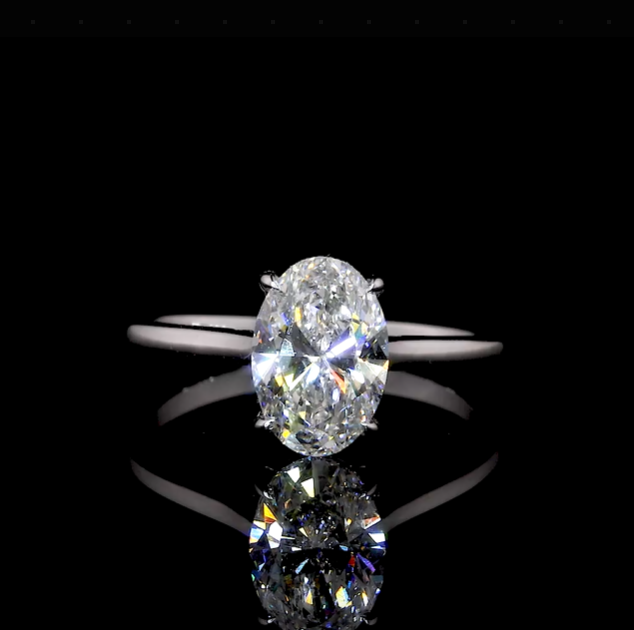 Hidden Halo Engagement Ring