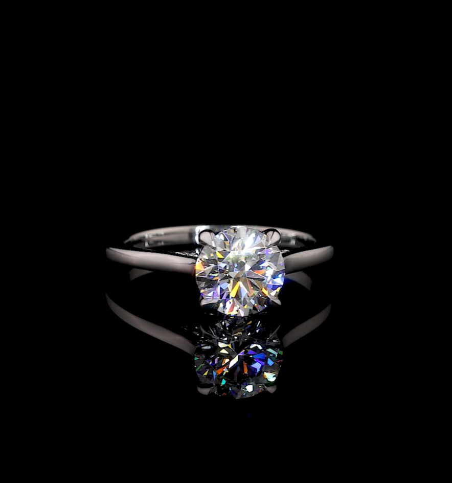 Pandora Round Hidden Halo Engagement Ring
