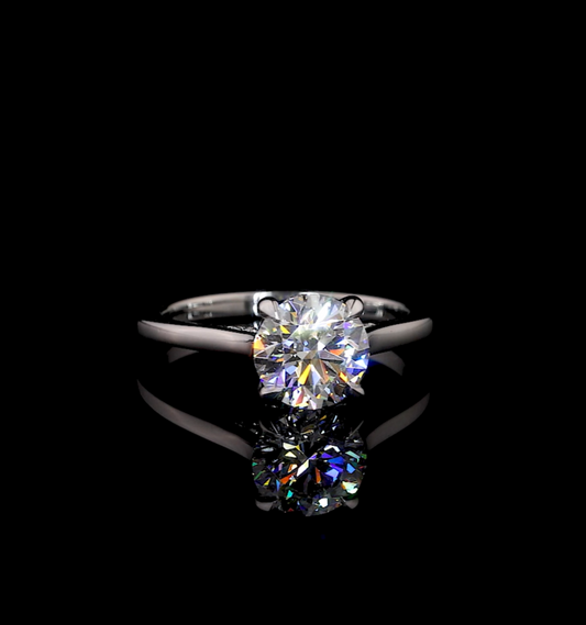Pandora Round Hidden Halo Engagement Ring