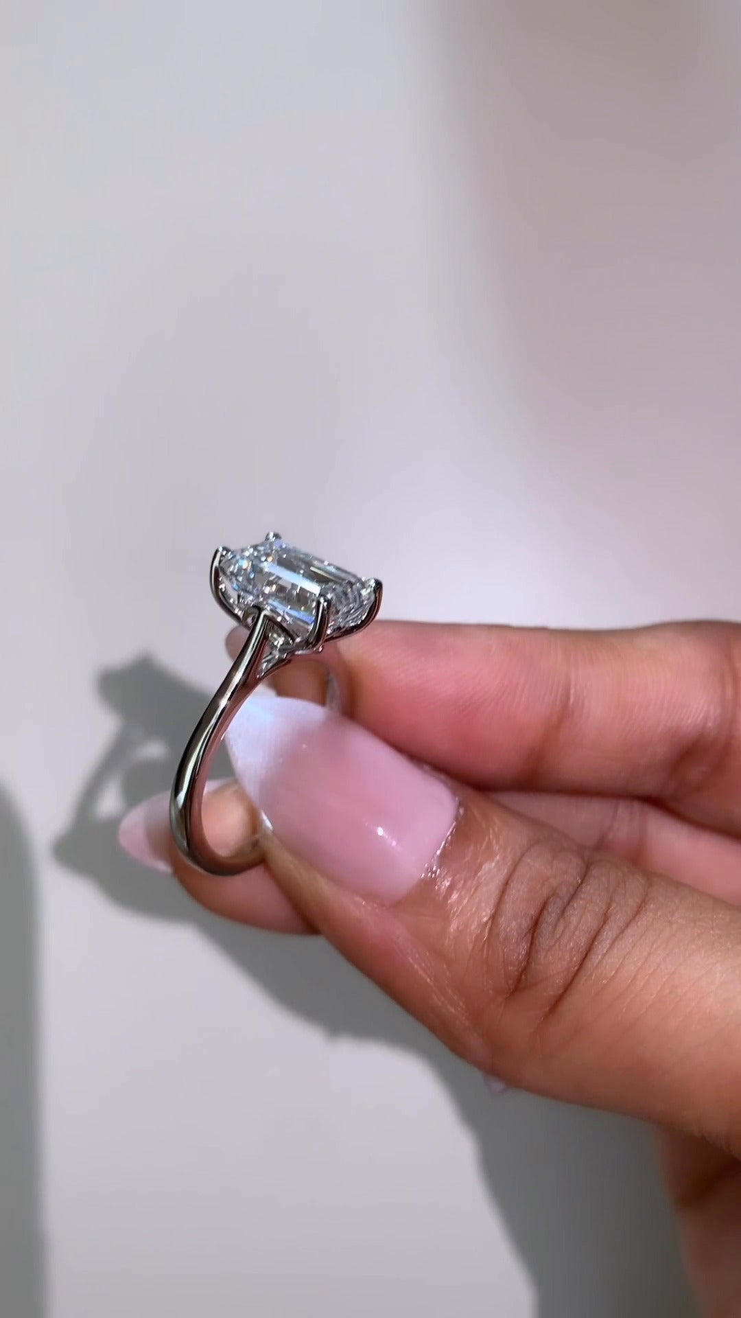 Peony Emerald Engagement Ring