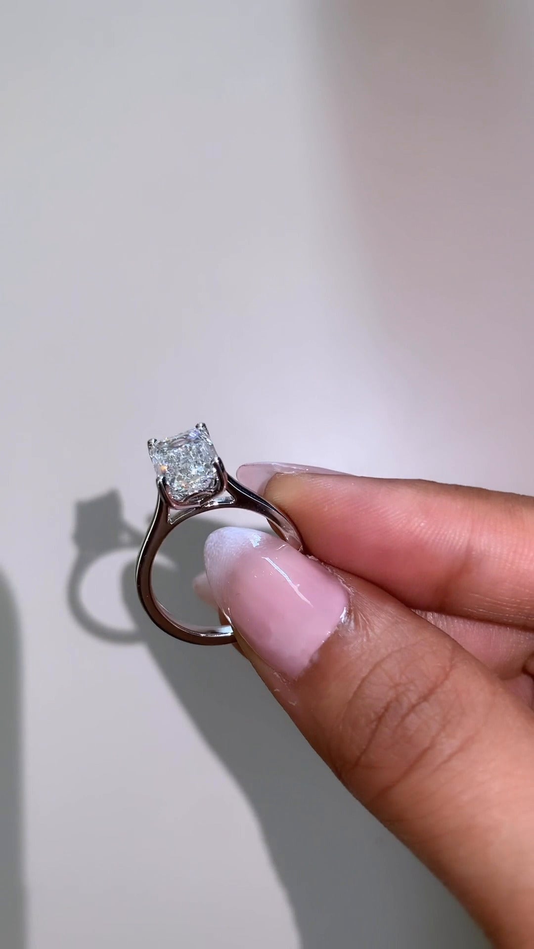 Solitaire Moissanite Engagement Ring